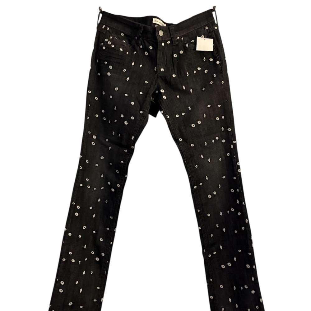 Isabel Marant Étoile Rumba embroidered jeans. Anthracite Black Rumba Jeans. 38/6